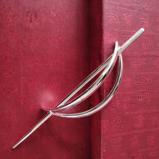 插簪女簪子纯银999发夹古风发簪盘发汉服配饰头饰发扣古装束发