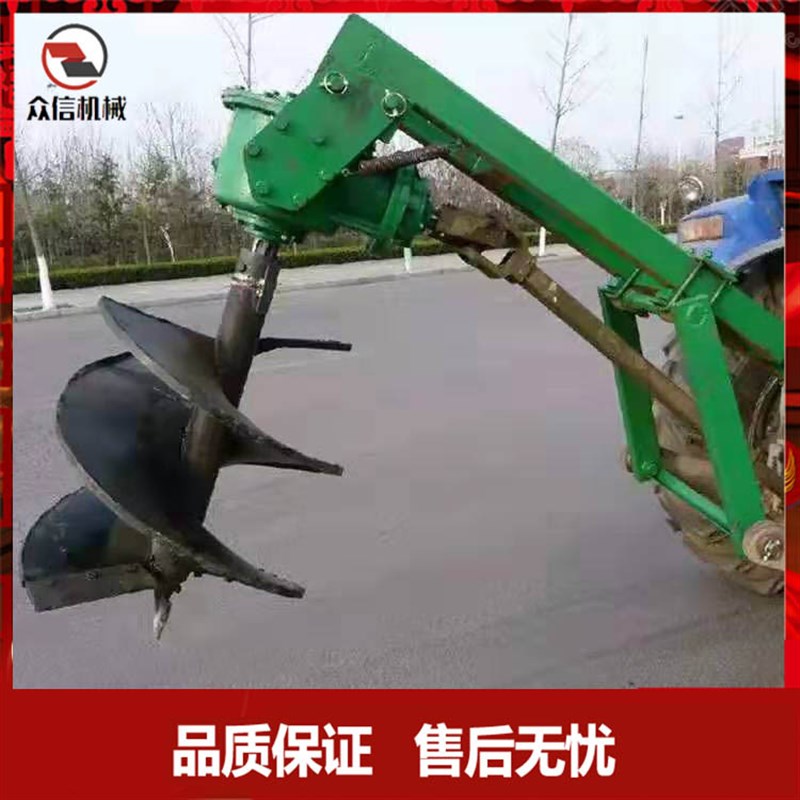 拖拉机带挖坑机道路建设打桩挖坑机  种树挖坑机地钻种树栽树挖坑