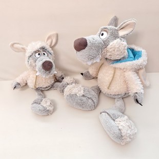 披着羊皮的小狼毛绒玩具洛根咩咩羊公仔玩偶睡觉抱床上布娃娃女孩