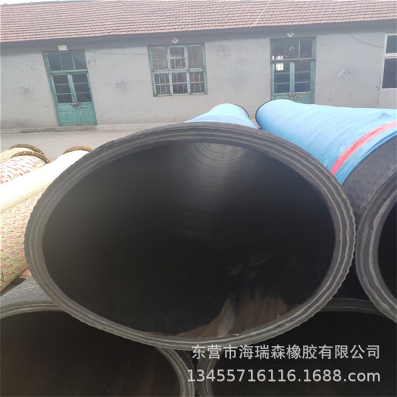 7寸吸排泥砂耐磨钢丝橡胶管 丁苯橡胶生产优质耐磨钢丝管DN 176mm