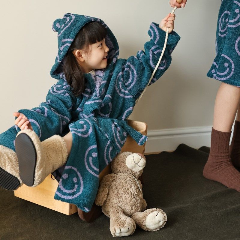 宝宝浴巾带帽斗篷纯棉洗澡游泳可穿儿童大人纯棉毛巾卡通笑脸浴袍,婴童用品,浴巾,淘宝优惠券,粉丝福利购,淘宝优惠卷