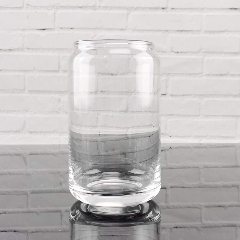 玻璃可乐罐造形杯易拉罐造型玻璃果汁杯冰拿铁冰美式咖啡牛奶水杯