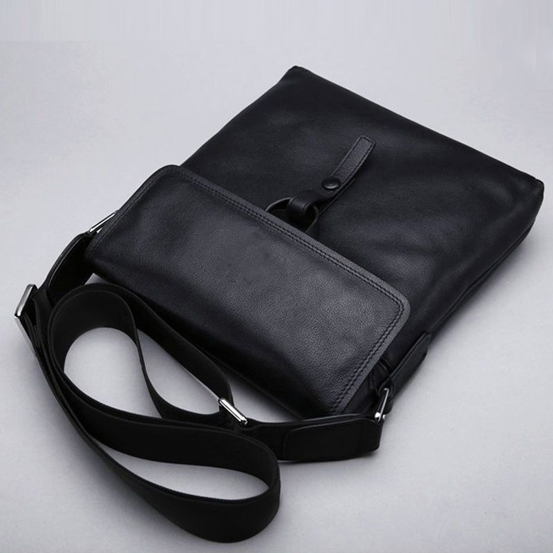 男士单肩包真皮软皮包2024新款商务包竖款休闲头层牛皮斜挎包男包