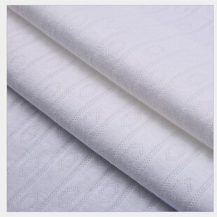 A类竖条全棉提花面料 婴童连体衣哈衣面料 纯棉双面布针织提花布