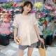 夏装 简约纯色T恤韩版 短袖 时尚 衣服 褶皱木耳边上衣2023新款 孕妇装