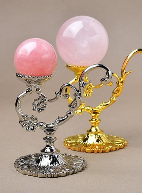 金属神灯摆件支架水晶球底座家居装饰品铁艺创意工艺品展示架