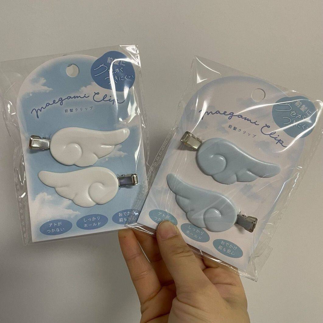 天使白色翅膀亚文化发夹可爱少女海边刘海甜美二次元发卡头饰发饰