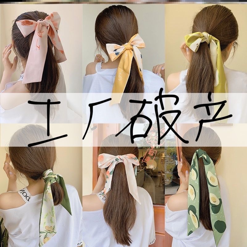 发带女绑发仙女水果飘带