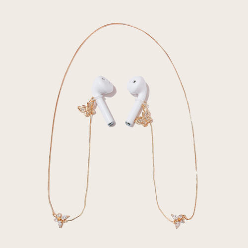夏季新款无线耳机防丢链简约挂绳挂脖蓝牙耳夹环适用于苹果airpod