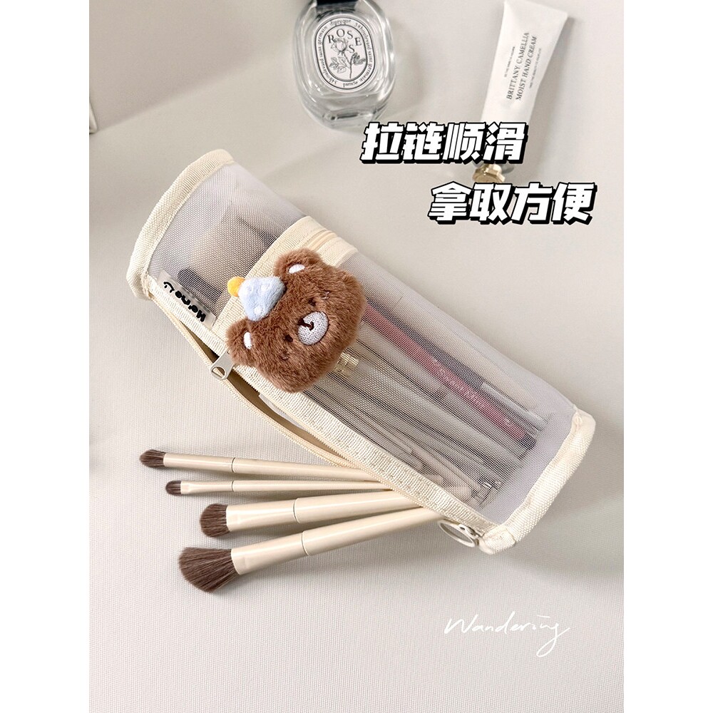 化妆刷收纳包便携立式大容量化妆刷收纳筒眉笔刷子化妆品收纳盒子