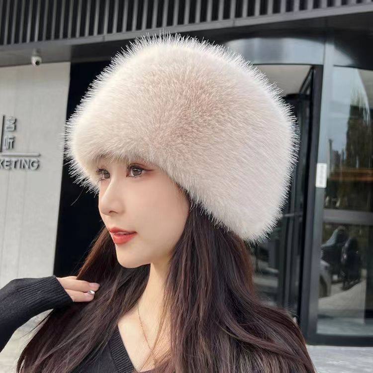 秋冬帽子女款冬季可爱针织冷帽毛帽子