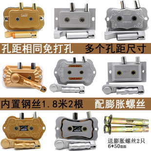 阳台晾衣架手摇器通用双杆升降摇手器含摇把新款维修配件内置钢丝