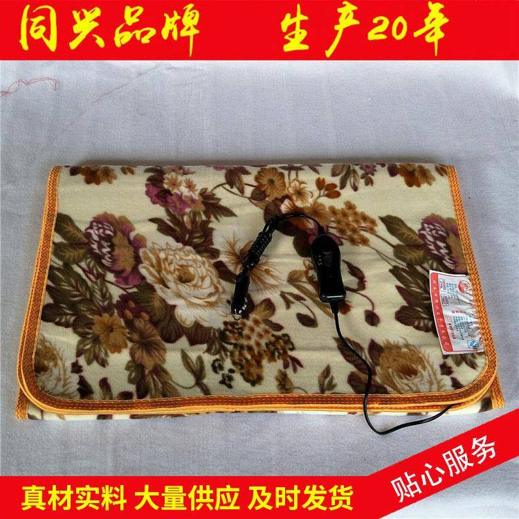 汽车加垫电热坐垫12v货车电热毯24v电褥子车载双面绒加厚电热垫