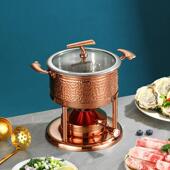 扬通304不锈钢高端小火锅单人涮锅一人一锅充气炉单人小火锅 锅