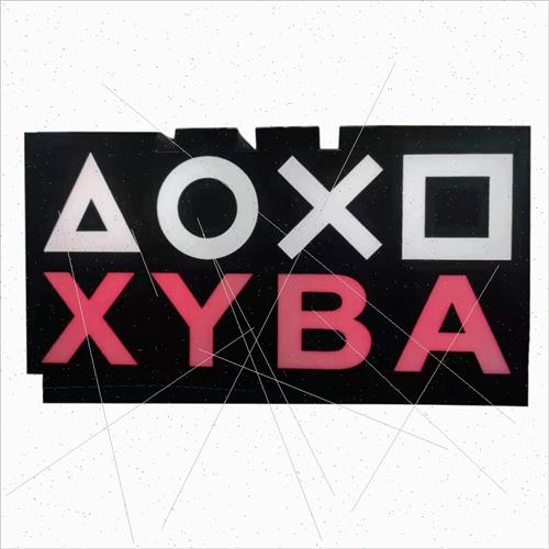 PS4信仰灯电竞装饰图案灯游戏机手柄按键音乐呼吸灯彩闪灯装饰灯