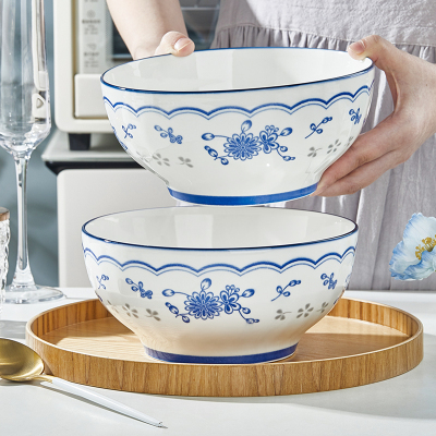 纬廷健康釉下彩陶瓷青花瓷汤碗