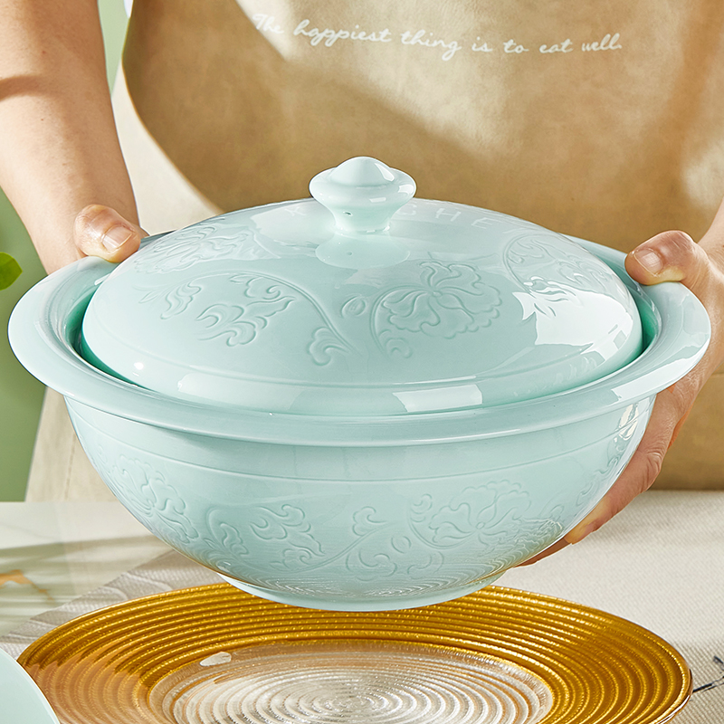 纬廷釉下彩骨瓷饭碗家用餐具