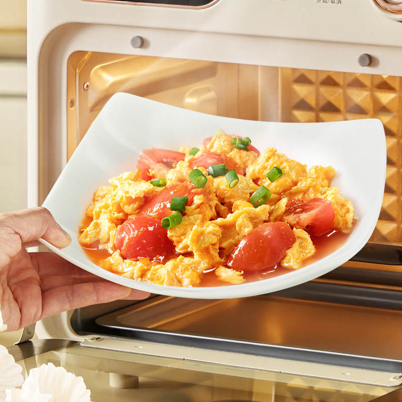 纬廷纯白骨瓷简约釉下彩健康餐具