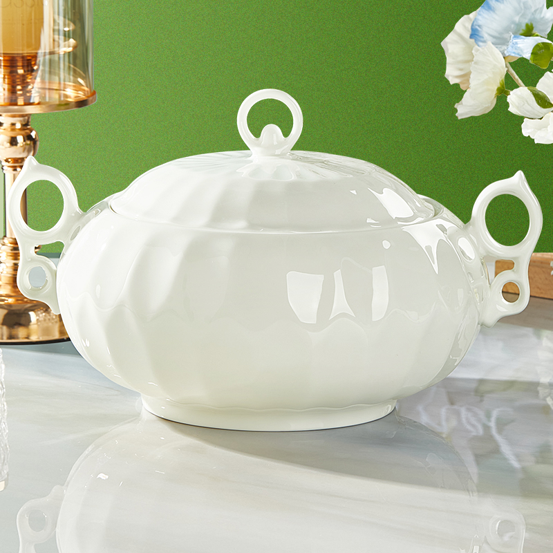 纬廷釉下彩骨瓷饭碗家用餐具