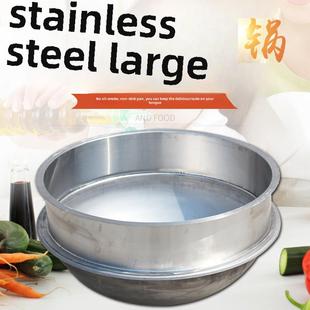 优质304不锈钢大锅汤锅食堂白钢大锅304羊肉汤锅牛肉汤锅炖肉锅