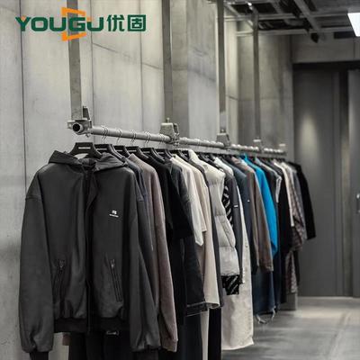 服装店吊挂架工业风装修挂衣架男装店展示货架橱窗悬挂架陈列货架