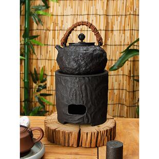 新龙堂树形铸铁围炉制茶用炭炉高档火碗冷炉水炉炭火茶具进口茶具