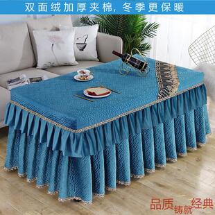 加厚长方形烤火桌子罩套茶几电暖桌布麻将机家用电炉罩烤火罩新款