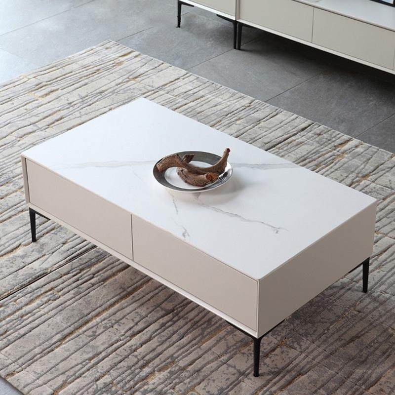 意式极简岩板茶几电视柜组合 现代简约小户型长方形茶几客厅北欧,住宅家具,茶几,淘宝优惠券,粉丝福利购,淘宝优惠卷