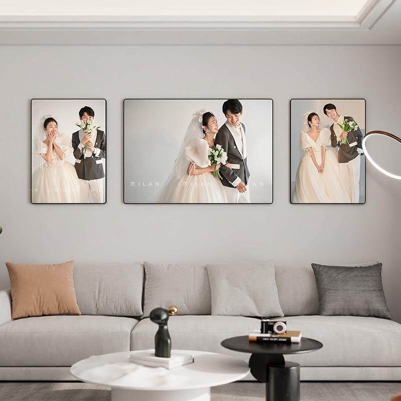 定制婚纱照放大洗照片打印加相框挂墙客厅床头相片背景水晶结婚照,家居饰品,相框/画框,淘宝优惠券,粉丝福利购,淘宝优惠卷