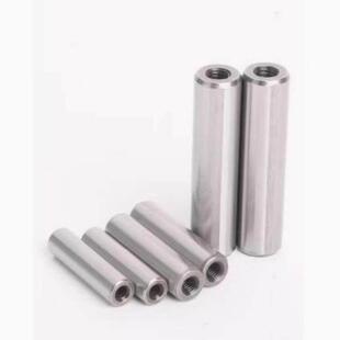 精密双头内螺纹圆柱销40CR淬火加硬双头牙销钉定位攻牙销子M4-M25
