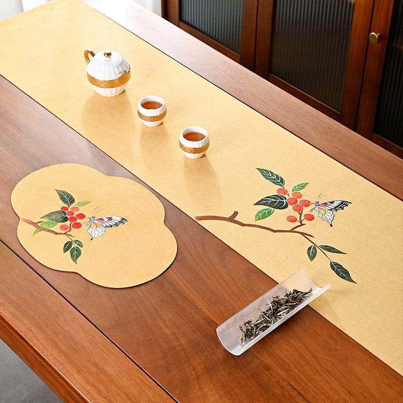 防水防滑茶席禅意桌旗新中式干泡茶布长条茶巾布艺茶旗茶台桌布垫,居家布艺,茶席,淘宝优惠券,粉丝福利购,淘宝优惠卷