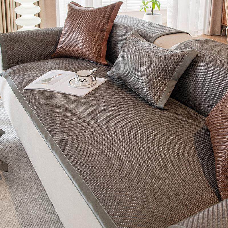 夏季高档藤席沙发垫2025新夏款凉席新中式贵妃冰藤防滑坐垫子定制,居家布艺,沙发垫,淘宝优惠券,粉丝福利购,淘宝优惠卷