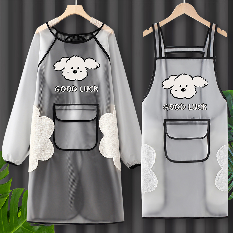 TPU透明防水长袖罩衣冬季新款