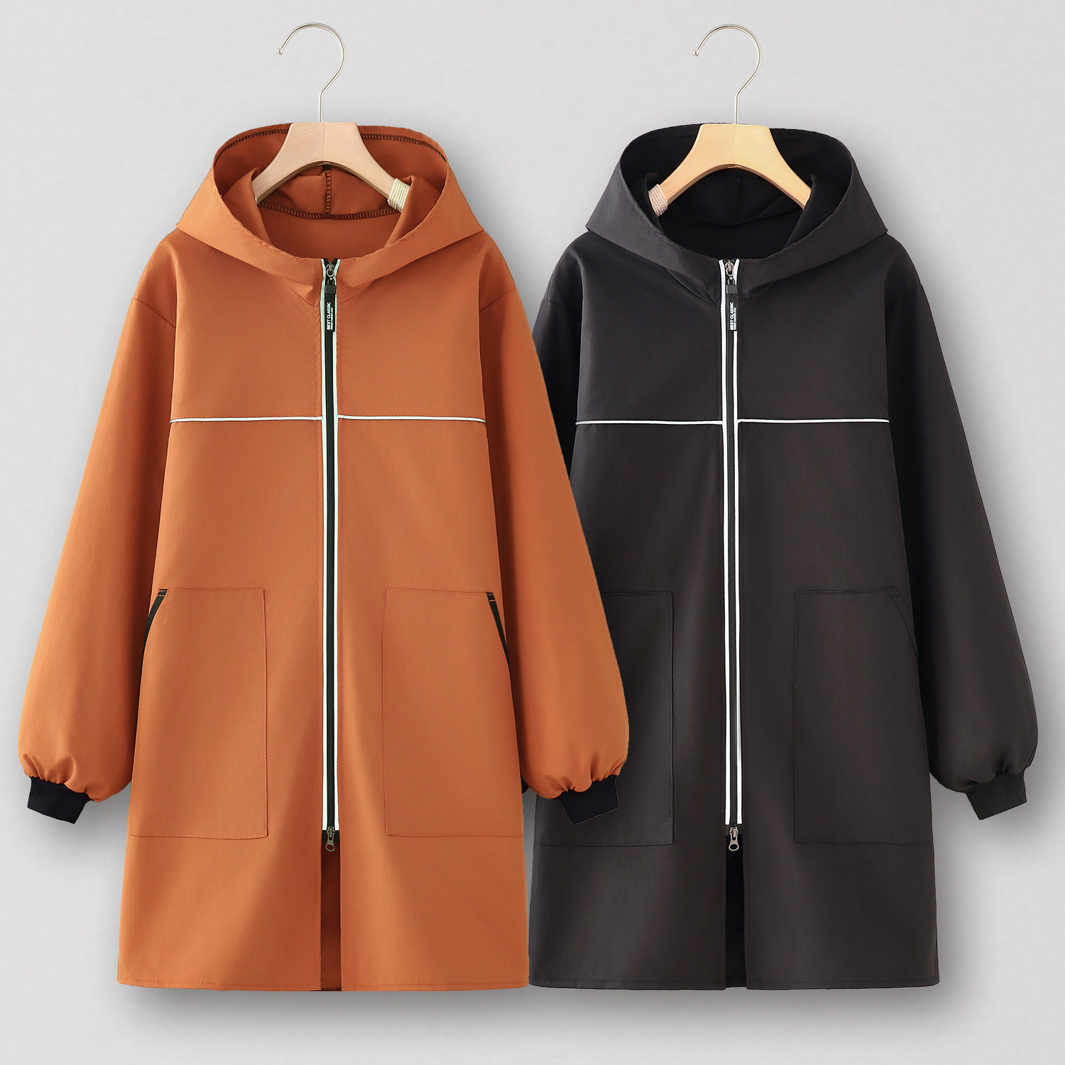 加绒加厚长袖罩衣时尚围裙