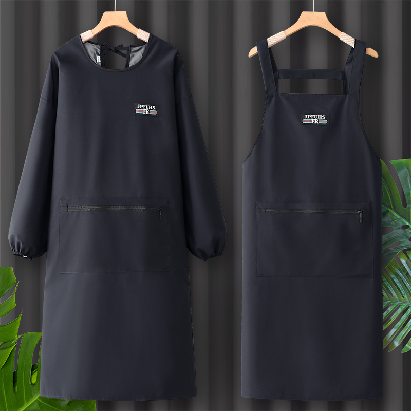 长袖防水罩衣工作服围裙