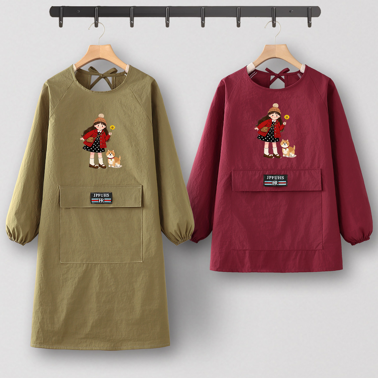 花店围裙定制logo印字厨房家用耐脏罩衣女新款防水防油大人工作服,家庭/个人清洁工具,围裙,淘宝优惠券,粉丝福利购,淘宝优惠卷