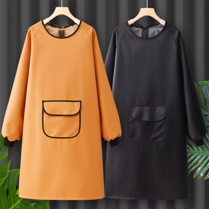 做饭PU皮围裙防水防油可爱大人罩衣女新款工作服韩版护衣加厚定制,家庭/个人清洁工具,围裙,淘宝优惠券,粉丝福利购,淘宝优惠卷