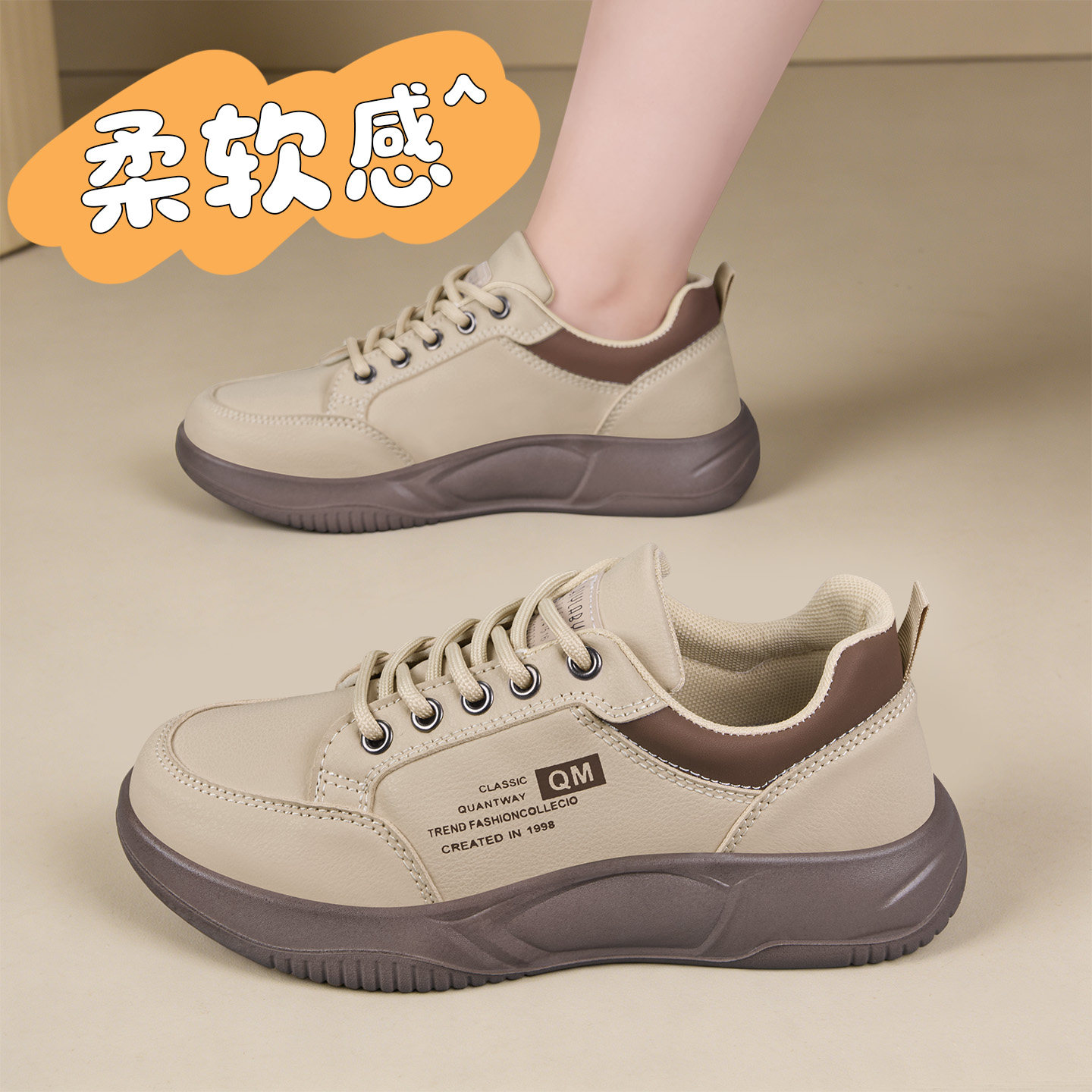 老北京布鞋春秋单鞋运动鞋女新款软底防滑舒适中老年妈妈鞋休闲鞋