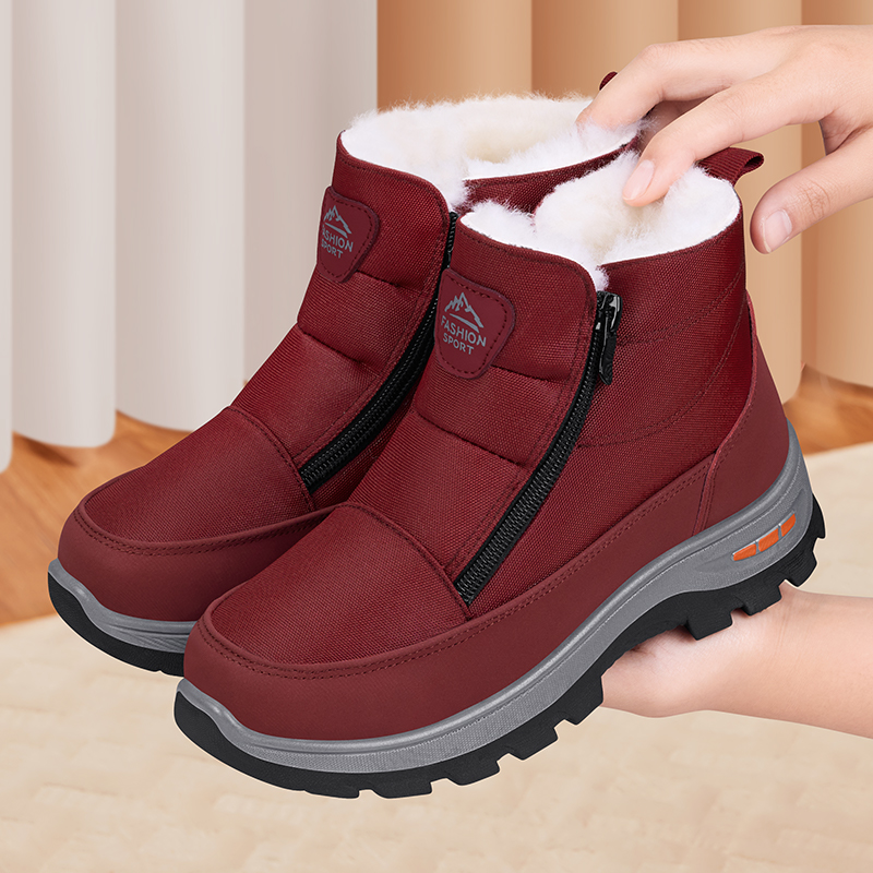 冬季中老年人羊皮毛一体雪地靴