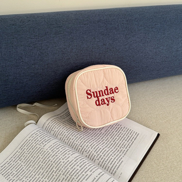 一只桃刺绣字母口红包数据线耳机收纳包卫生巾收纳证件包化妆包,收纳整理,化妆包,淘宝优惠券,粉丝福利购,淘宝优惠卷