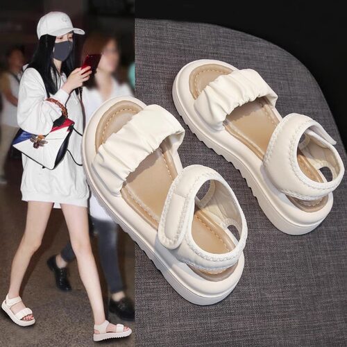 凉鞋女厚底休闲罗马沙滩鞋学生