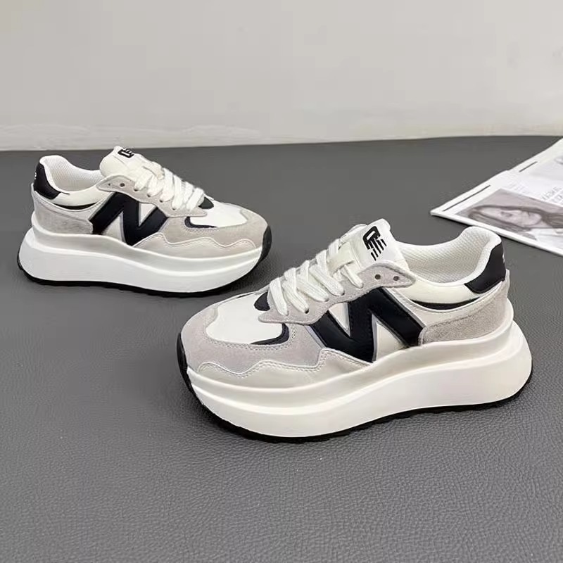 小白鞋女2025年新款春季华夫鞋子