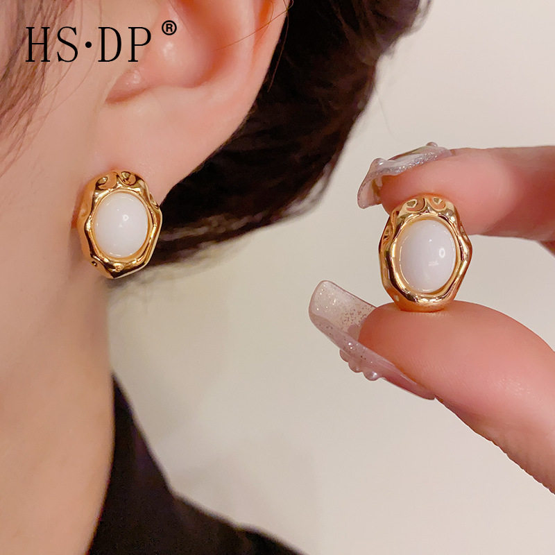 简约复古小香风气质不规则独特耳钉女s925银针高级感时尚优雅耳环,饰品/流行首饰/时尚饰品新,耳钉,淘宝优惠券,粉丝福利购,淘宝优惠卷