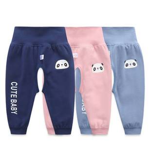 开档裤子男宝开裆裤女宝宝一岁婴儿高腰护肚春季儿童男童夏秋外穿