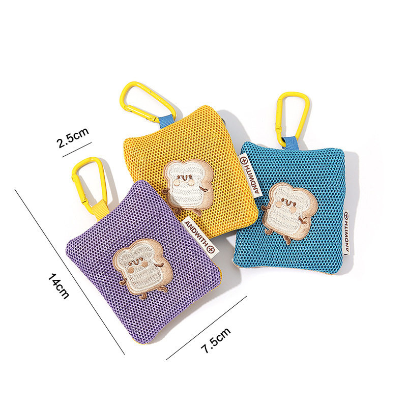 手机挂绳斜挎挂脖绳零钱包耳机口红收纳包挂件防蚊袋卡通钥匙挂件