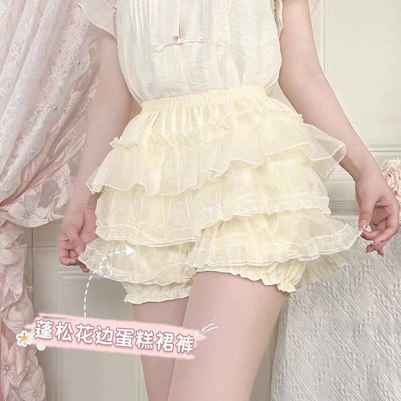 南瓜裤裙撑Lolita狗短jk多层蓬蓬蛋糕裙撑可爱防走光打底安全裤