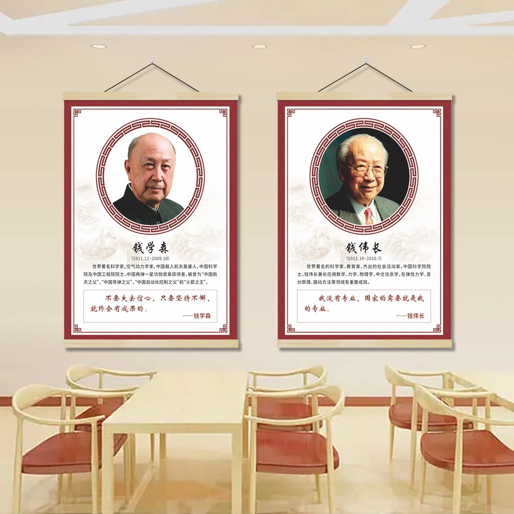 近代名人画像装饰挂画挂图挂布思想家文学作家英雄楷模海报墙贴纸图片