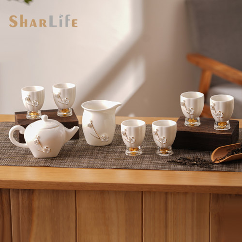SharLife羊脂玉白瓷茶杯