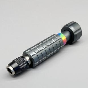 多用6.35mm螺丝刀手柄全铝合金金属手柄旋转后帽轴承1 4inch批头