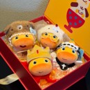 正版 水豚噜噜玩偶挂件书包包钥匙扣挂饰生日礼物送女生朋友 礼盒装